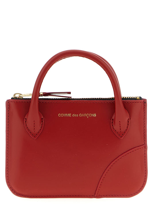 Cardholder Card Case by Comme Des Garçons for unisex in leather multicolor & red features a polished Leather Cardholder Card Case design with polished card-organization coin-purse.