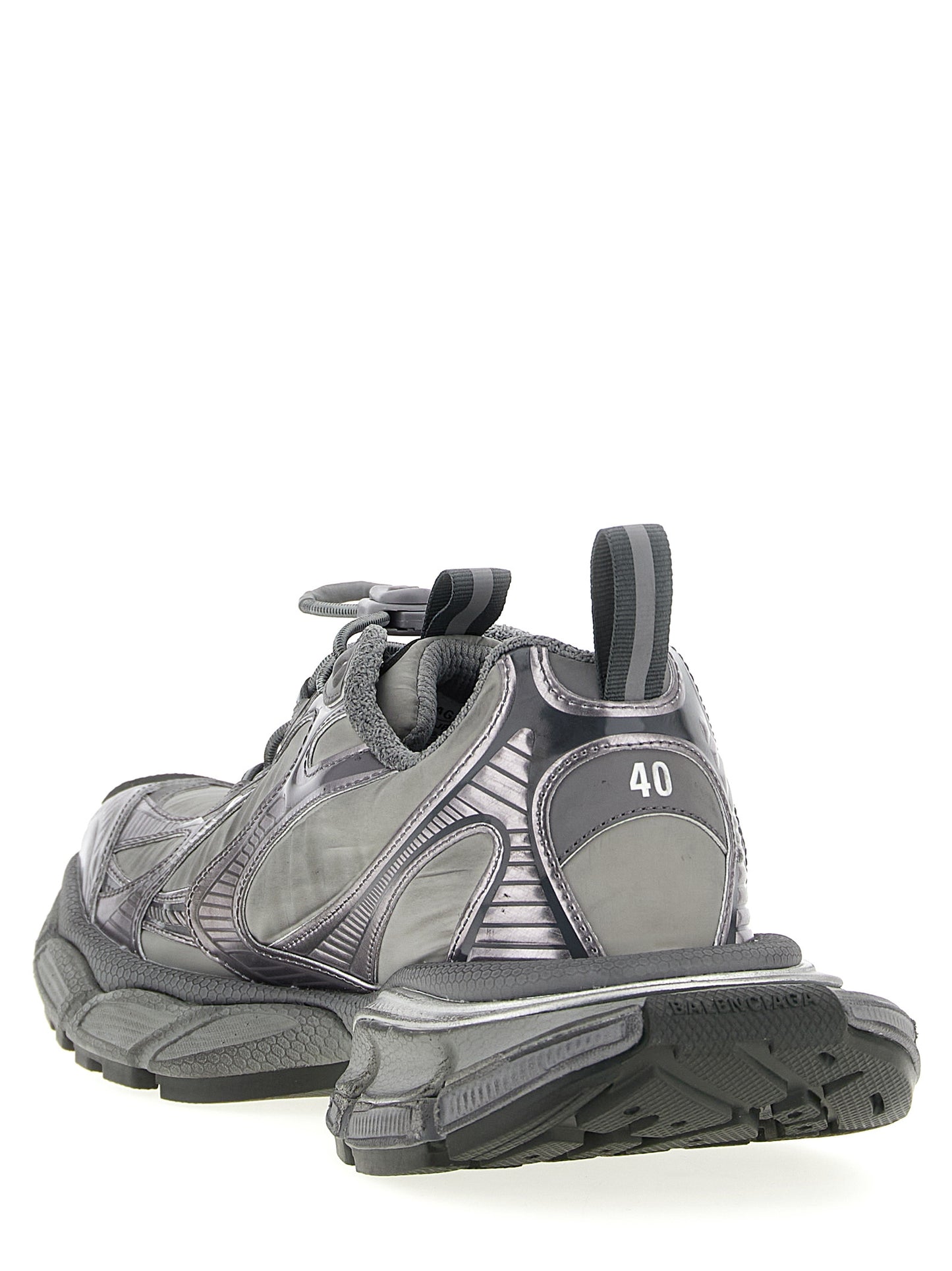 Athletic Sneakers by Balenciaga for men in polyester polyurethane & nylon gray showcases an impeccable silhouette, defined by an impeccable athletic style design that perfectly captures the essence of the Men's Athletic Polyester Polyurethane & Nylon Sneakers.