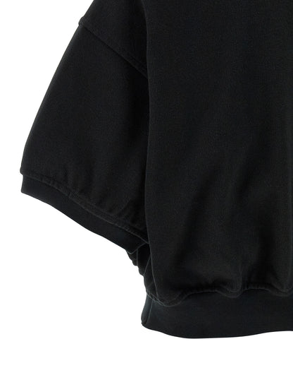 T BY ALEXANDER WANG Black Cotton Polo Shirt