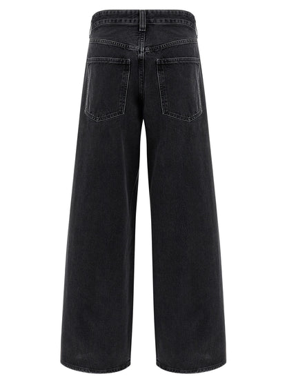 Agolde Black Cotton Jeans Denim