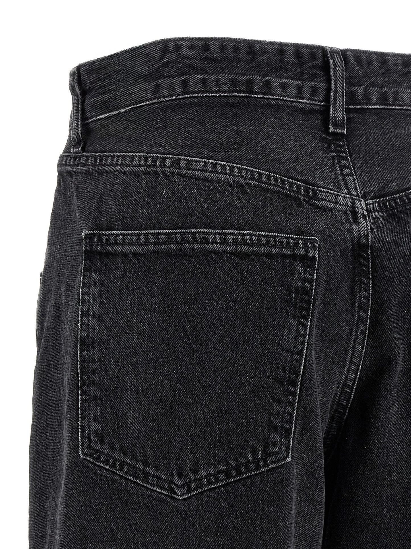 Agolde Black Cotton Jeans Denim