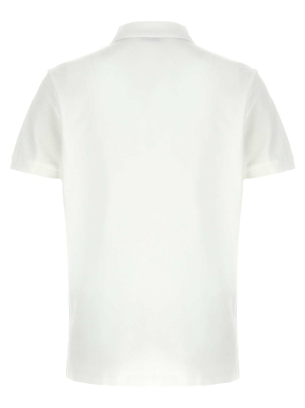 Polo Shirt by Polo Ralph Lauren for men in cotton white presents a crisp silhouette, artfully detailed with a crisp and crisp .