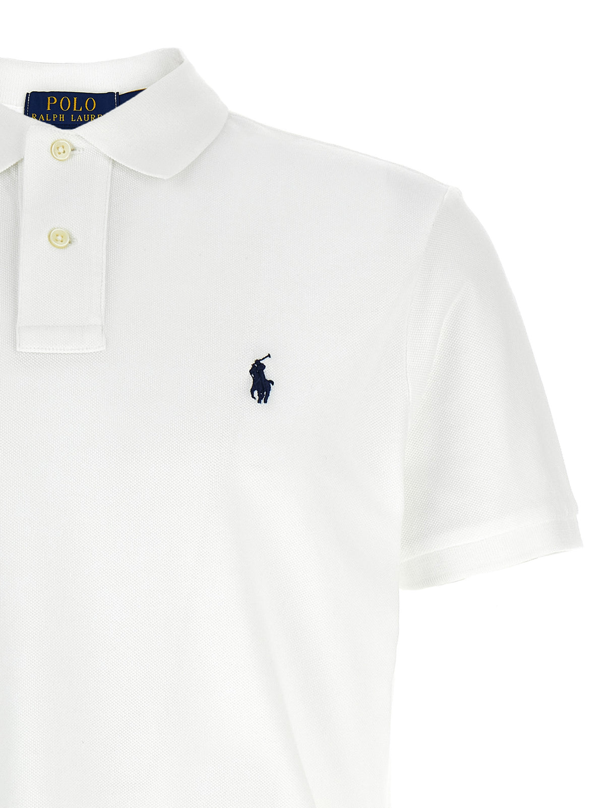 Polo Shirt by Polo Ralph Lauren for men in cotton white showcases a enviable silhouette, featuring a refined and for a enviable finish.