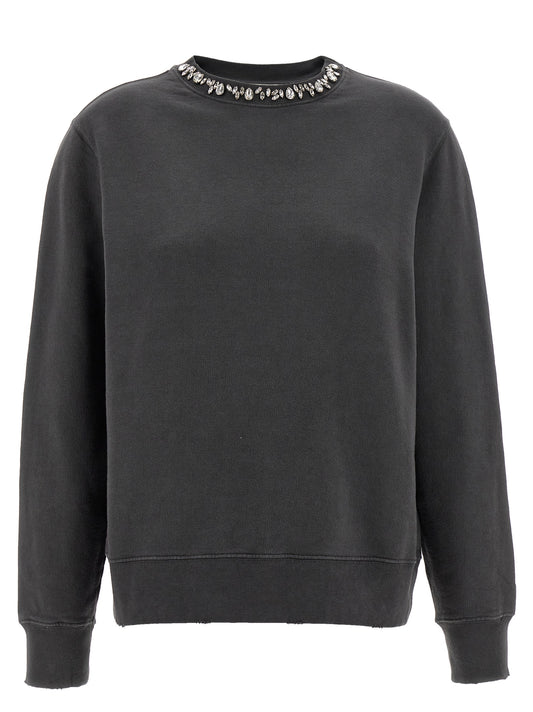 Activewear Sweatshirt by Golden Goose for women in cotton & crystal gray features an contemporary silhouette with , refined detailing, and an contemporary crew neckline for a sophisticated performance look.