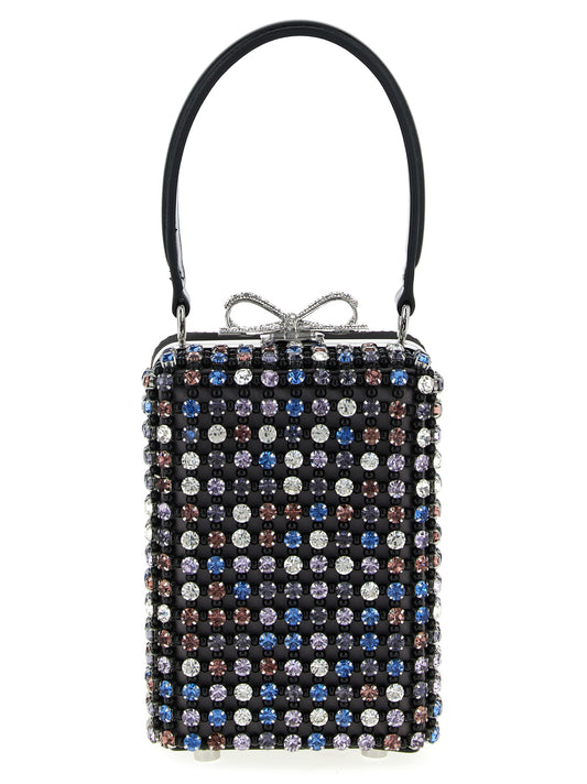 Handbag by Self-Portrait for women in crocodile skin leather multicolor features a signature silhouette, showcasing a secure and signature with versatile shoulder-strap & handle for a sophisticated look.