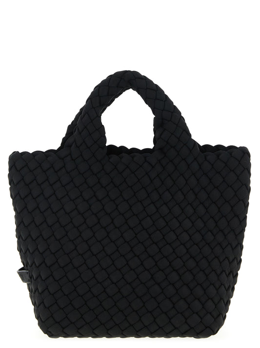 Shopper Tote Clutch Bag by NAGHEDI for women in modal & viscose black features an jet-set-ready silhouette, showcasing the St Barths Modal & Viscose Shopper Tote Clutch Bag design with a secure , ample , and versatile shoulder-strap, adjustable-strap & handle.