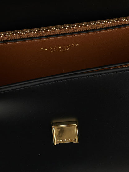 Tory Burch Black Calfskin Crossbody Bag