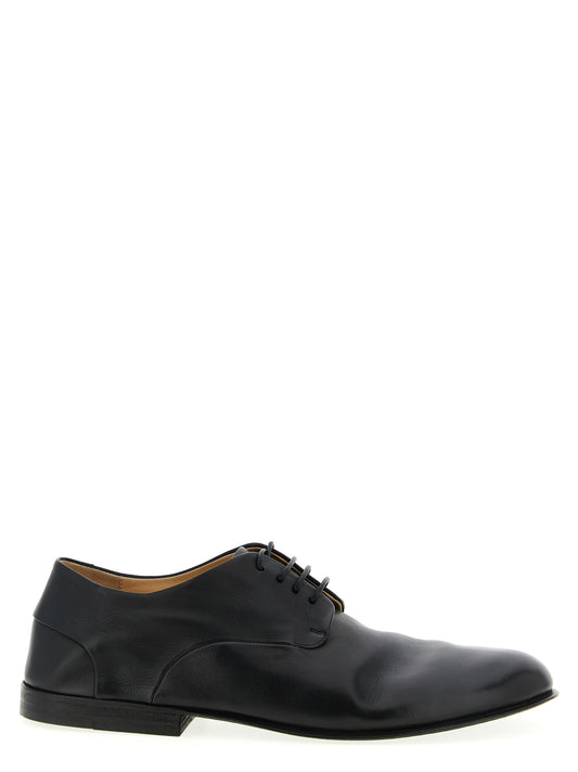 Marsell Black Calfskin Oxfords And Derbies