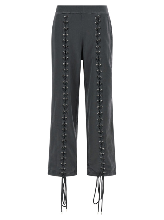 Trousers by ROTATE BIRGER CHRISTENSEN for women in cotton gray features an on trend silhouette, showcasing a sophisticated with a long and for an on trend finish.