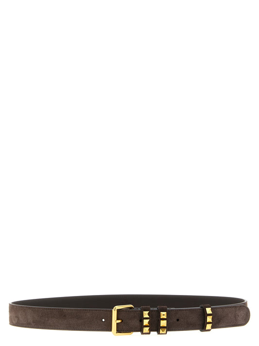 Valentino Garavani Brown Cowhide Belt