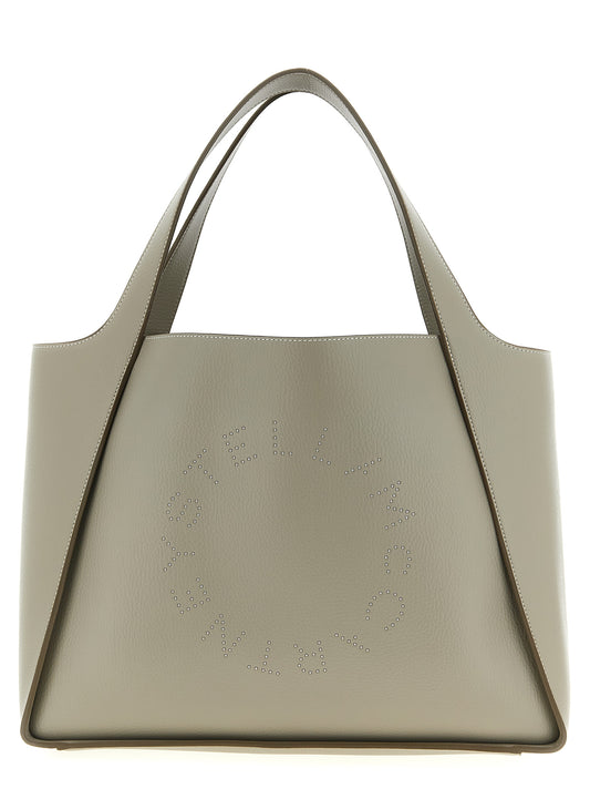 Shopper Tote Clutch Bag by Stella McCartney for women in polyamide beige features a jet-set sophisticated Logo Bag Polyamide Shopper Tote Clutch design with a secure , ample , and versatile detachable-strap & handle for a jet-set sophisticated finish.