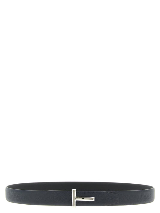 Belt by Tom Ford for men in calfskin leather black, dark-blue, multicolor & silver features an distinguished design, perfectly showcasing the sophisticated craftsmanship of this distinguished Calfskin Leather Belt.