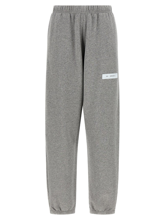 Joggers by MM6 Maison Margiela for women in cotton gray & print features an sartorial and long with a cut for a sartorial finish.