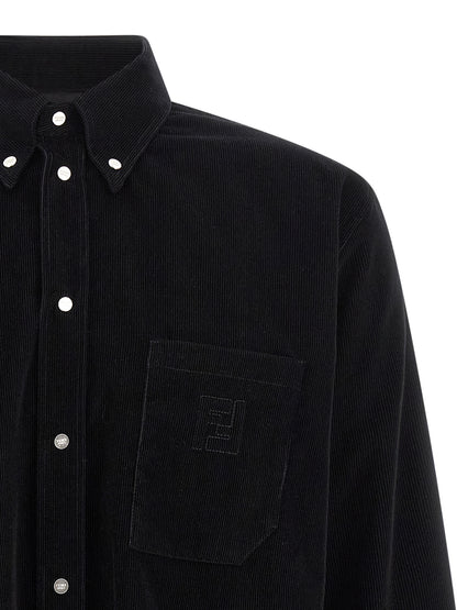 Fendi Black Cotton Blouse