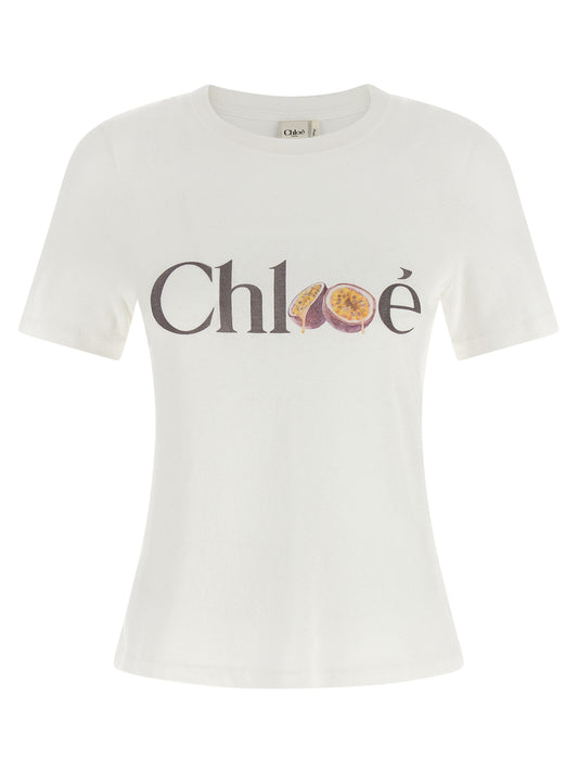 Chloé White Cotton T-Shirt