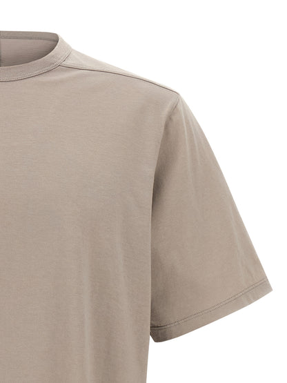 T-Shirt by Rick Owens for men in cotton beige features an edgy silhouette, meticulously detailed with a sophisticated and for a truly edgy finish.