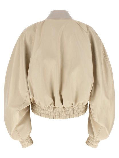 The Andamane Beige Polyethylene Bomber