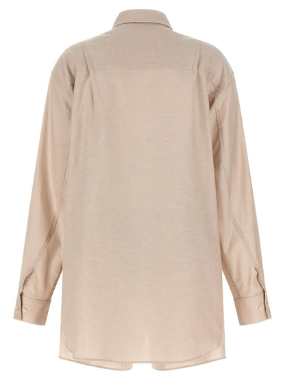 The Andamane Beige Cotton Dress Shirt