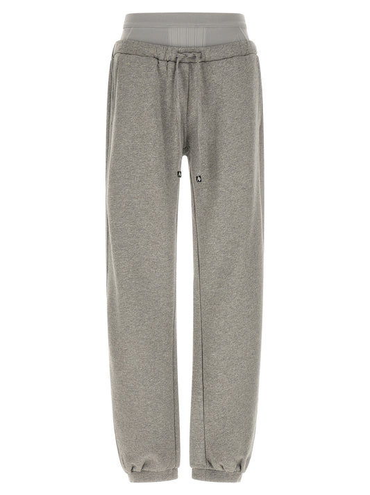Joggers by The Attico for women in cotton gray features a refined silhouette with a refined wide, defined by a and a refined long for a refined finish.
