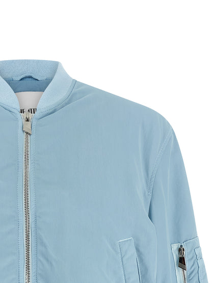 The Attico Blue Polyamide Bomber