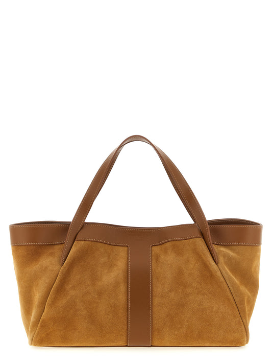 Shoulder Bag by Twinset for women in polyethylene polyurethane suede leather brown features a distinguished silhouette, showcasing a secure magnetic and distinguished with versatile shoulder-strap & handle for a distinguished finish.