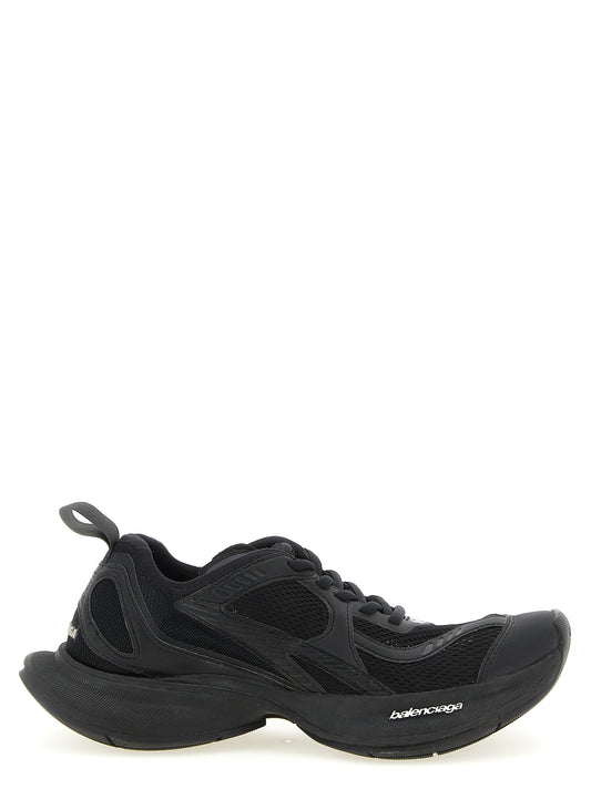 Athletic Sneakers by Balenciaga for women in tu polyester polyurethane & nylon black features an exquisite silhouette, showcasing the premium athletic style of the Women's Athletic TU Polyester Polyurethane & Nylon Sneakers with an exquisite finish.