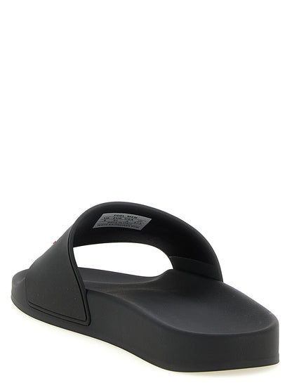 Balenciaga Black Plastic Slides