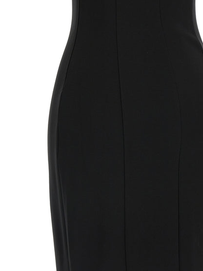 Nensi Dojaka Black Viscose Long Dress