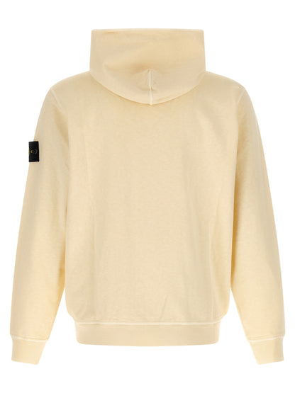 Stone Island Beige Cotton Sweatshirt