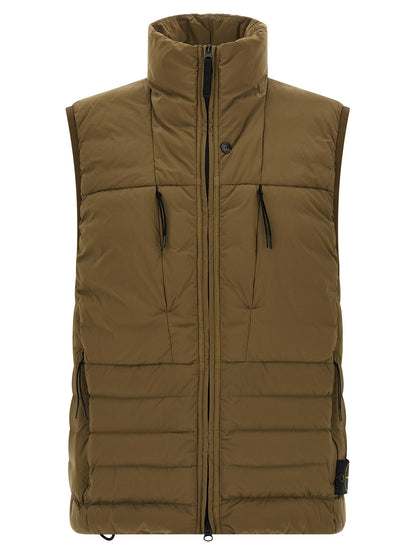 Stone Island Bicolor Polyamide Sleeveless Jacket