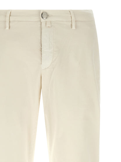 Jacob Cohen White Cotton Chino Pants