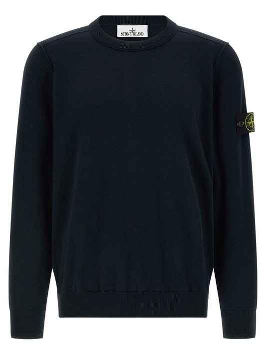 Stone Island Blue Cotton Cardigan