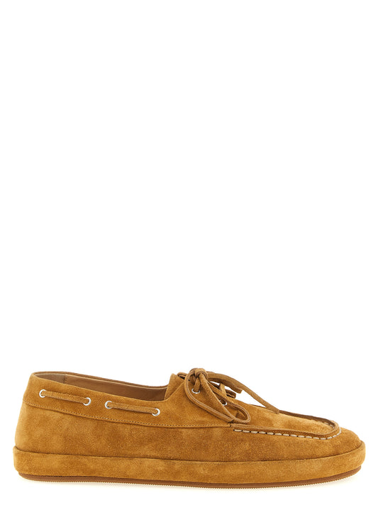 This Boat Loafer Slip-On Lace-Up Shoes by Marsell for men in calfskin leather brown features an exquisite silhouette from the Men's Calfskin Leather Boat Loafer Slip-On Lace-Up Shoes collection, defined by a sophisticated and elegant .