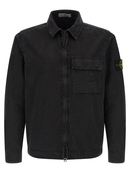 Stone Island Black Cotton Blouse