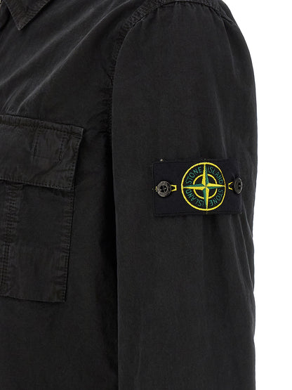 Stone Island Black Cotton Blouse