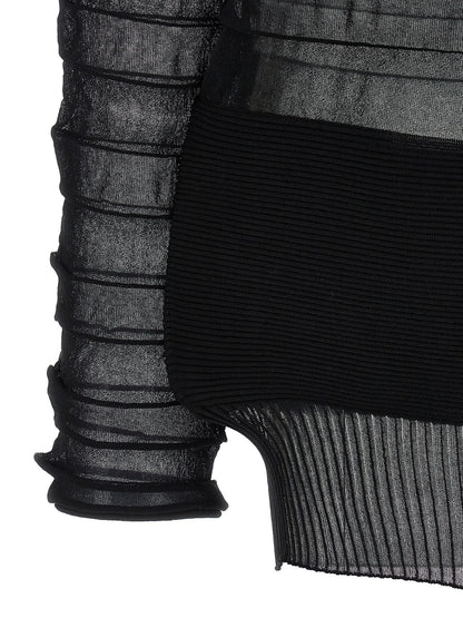 Issey Miyake Black Polyester Sweatshirt