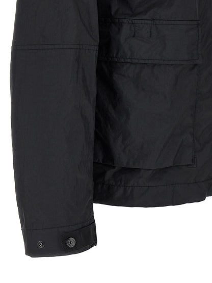 Stone Island Blue Polyamide Shell Jacket