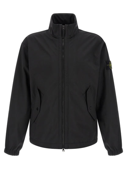 Stone Island Black Polyester Shell Jacket