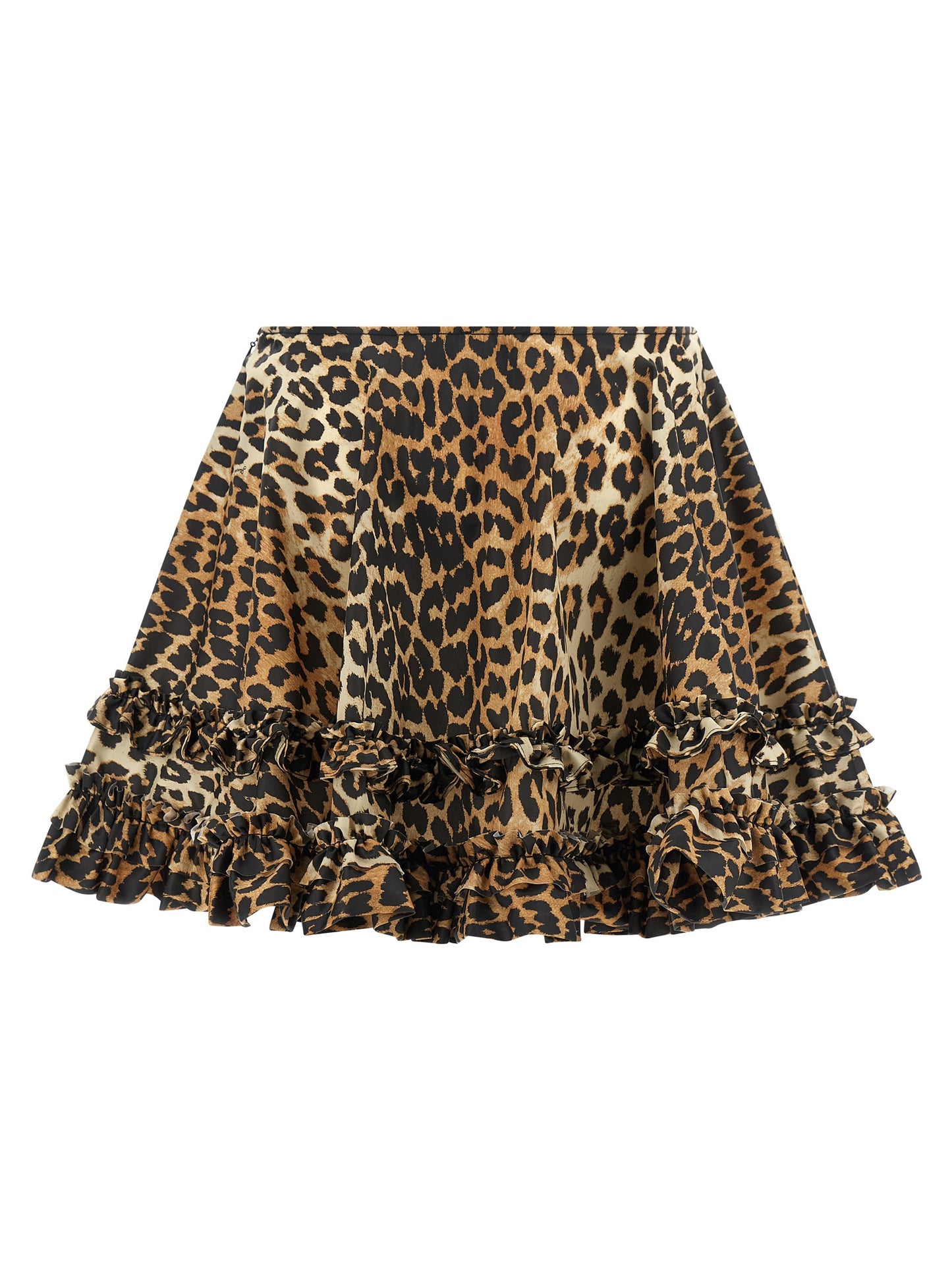 Ganni Brown Recycled Polyamide Long Skirt