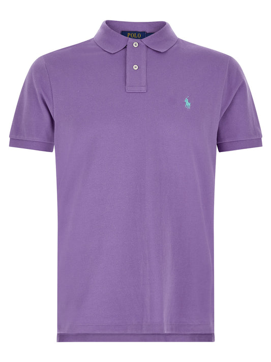 This Polo Shirt by Polo Ralph Lauren for men in cotton purple presents a flawless silhouette, showcasing flawless short-sleeve detailing and a refined for a truly flawless aesthetic.