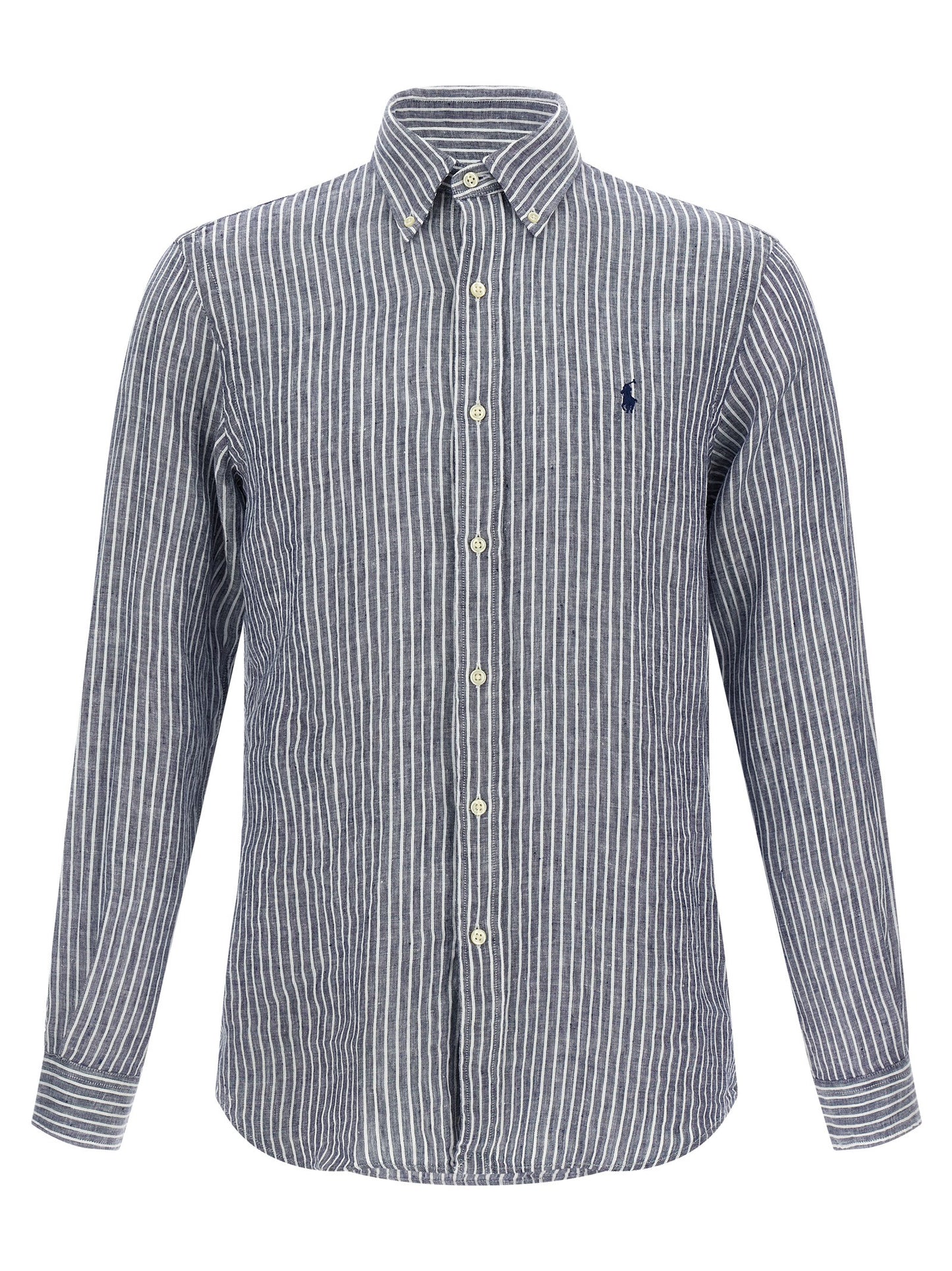 Polo Ralph Lauren Blue Linen Blouse