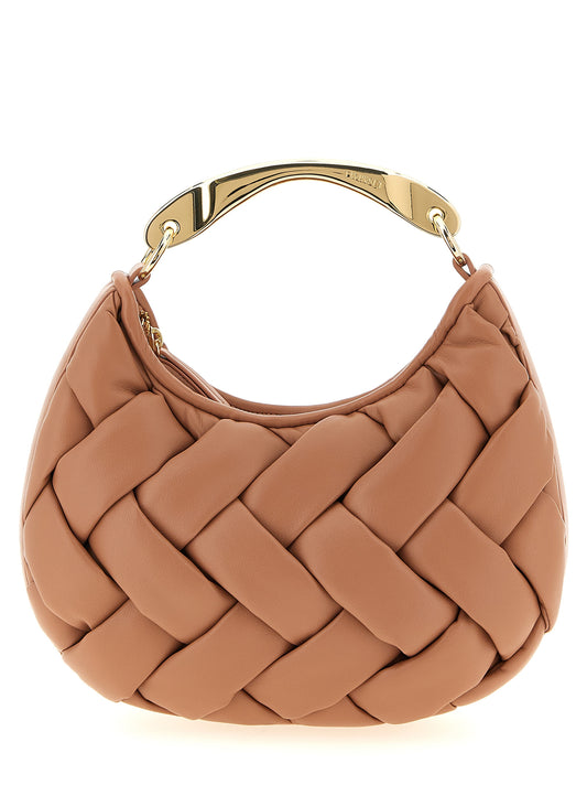 Handbag by Twinset for women in nylon polyurethane & metal multicolor & pink features an refined silhouette, showcasing a secure zipper, ample , and versatile shoulder-strap & handle for a sophisticated refined aesthetic.