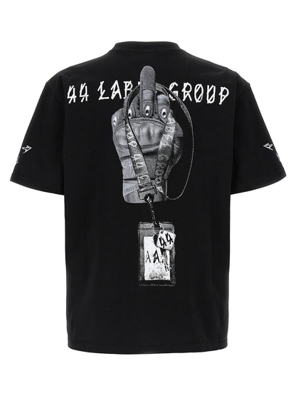 44 Label Group Bicolor Cotton T-Shirt