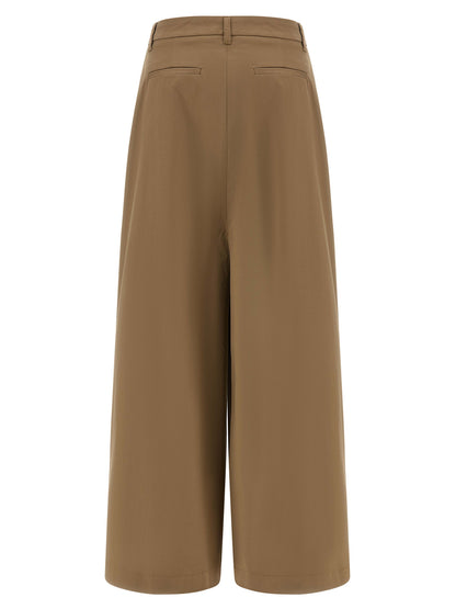THELATEST Brown Cotton Mini Skirt