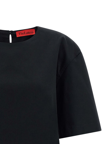 THELATEST Black Cotton T-Shirt