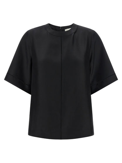Loulou De Saison Black Silk Shirt