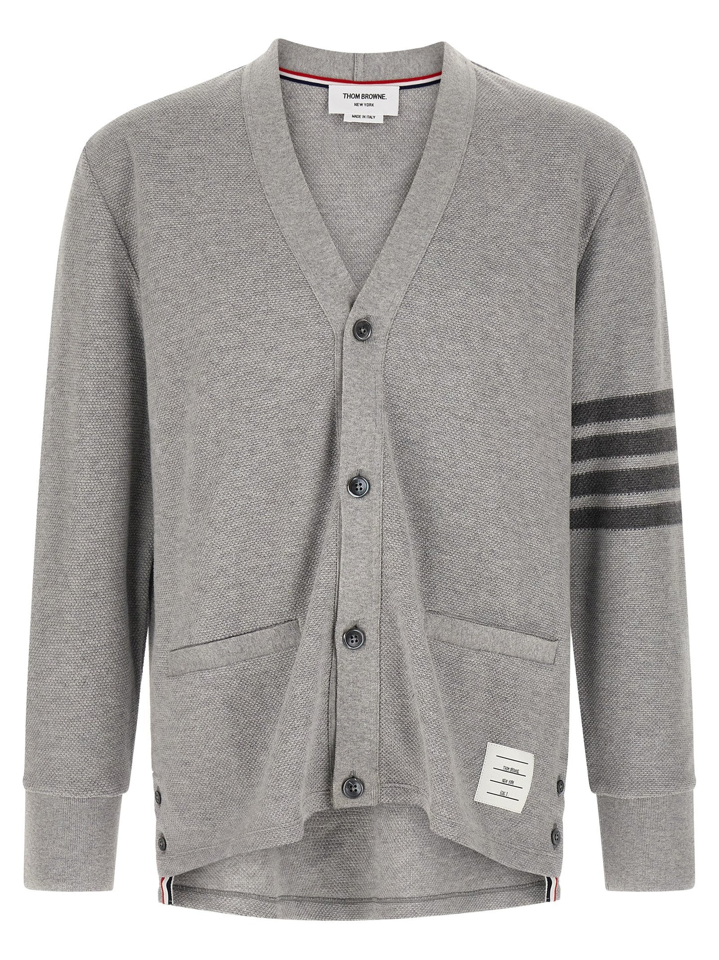 Thom Browne Gray Cotton Cardigan