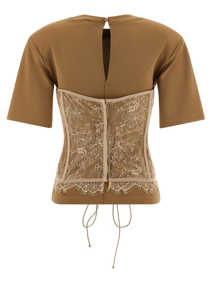 Giuseppe Di Morabito Brown Viscose T-Shirt