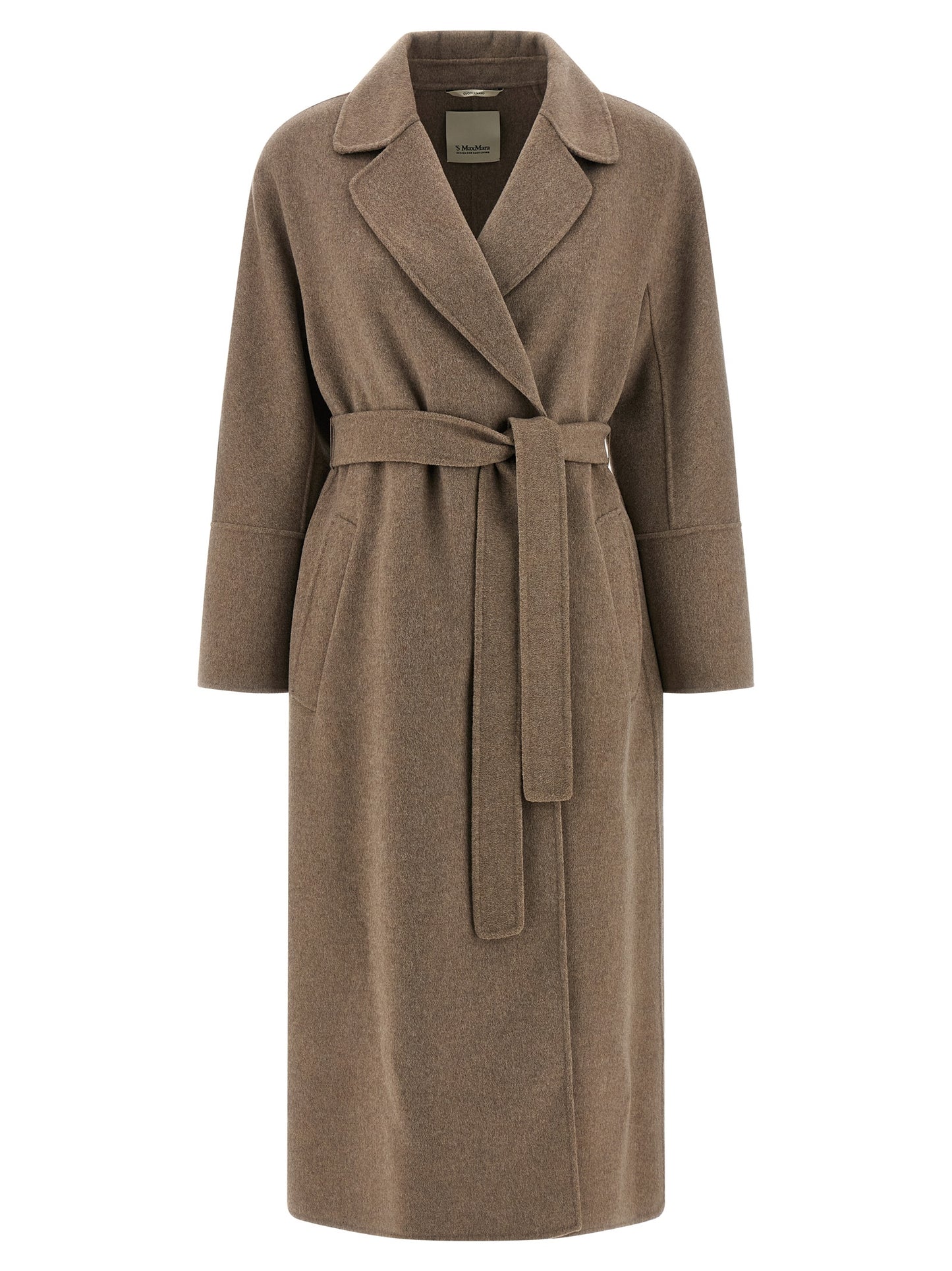 'S Max Mara Brown Virgin Wool Coat