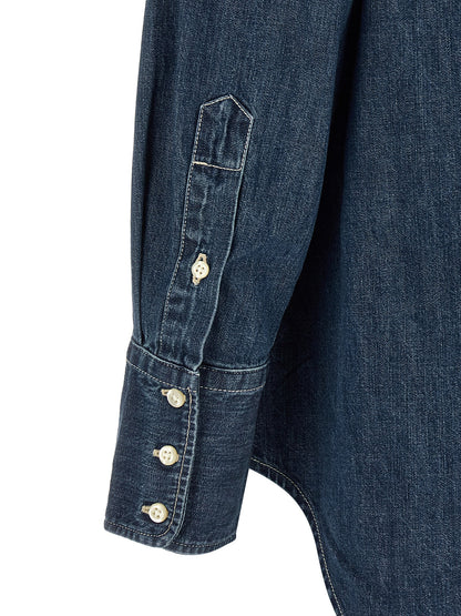 Polo Ralph Lauren Blue Cotton Blouse